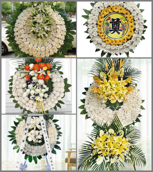 山西忻州原平市长梁沟镇神山堡村花圈速递